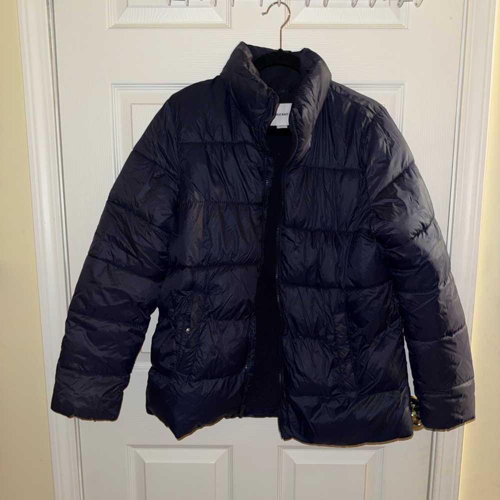 Navy Puffy Coat
